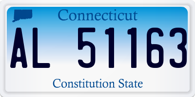 CT license plate AL51163