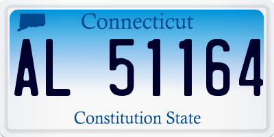 CT license plate AL51164