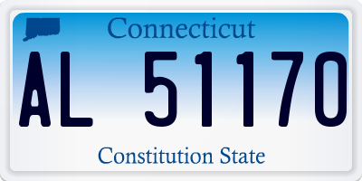 CT license plate AL51170
