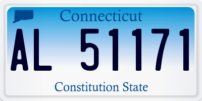 CT license plate AL51171