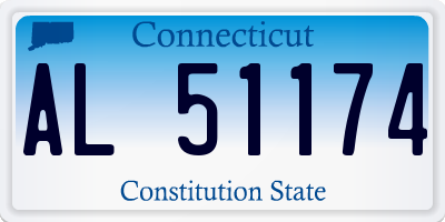 CT license plate AL51174