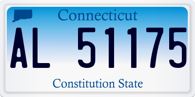 CT license plate AL51175