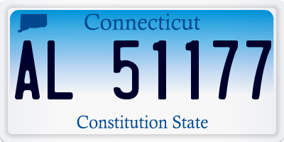 CT license plate AL51177