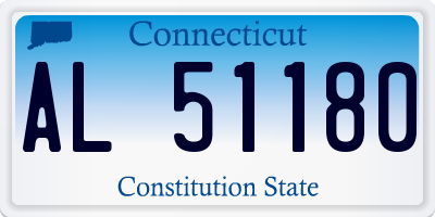 CT license plate AL51180