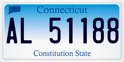 CT license plate AL51188