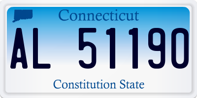 CT license plate AL51190
