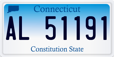 CT license plate AL51191