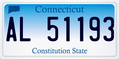 CT license plate AL51193