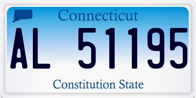 CT license plate AL51195
