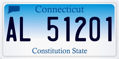 CT license plate AL51201