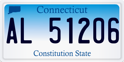 CT license plate AL51206