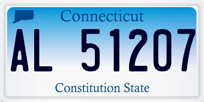 CT license plate AL51207