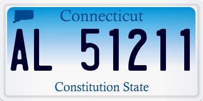 CT license plate AL51211