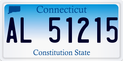 CT license plate AL51215