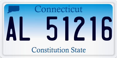 CT license plate AL51216