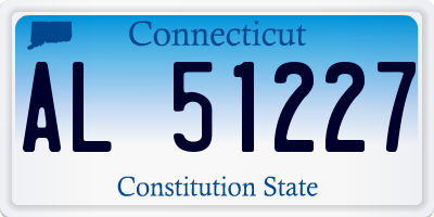 CT license plate AL51227