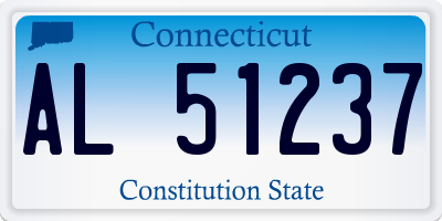 CT license plate AL51237