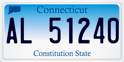 CT license plate AL51240
