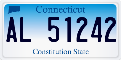 CT license plate AL51242