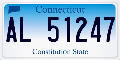 CT license plate AL51247
