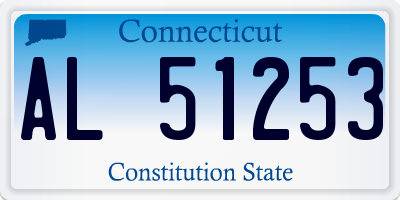 CT license plate AL51253