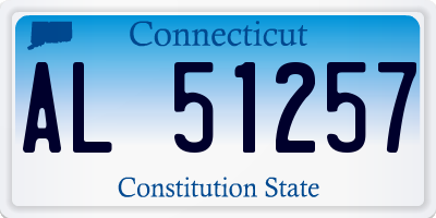 CT license plate AL51257