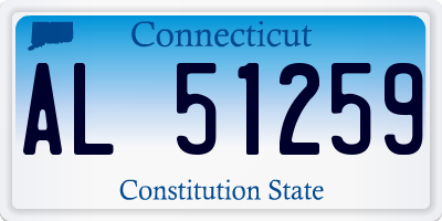 CT license plate AL51259