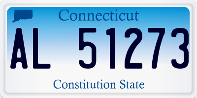 CT license plate AL51273