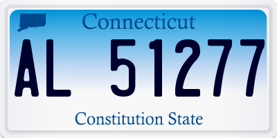 CT license plate AL51277