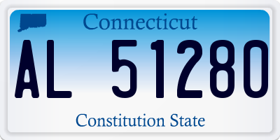 CT license plate AL51280