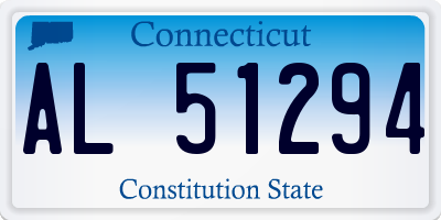 CT license plate AL51294