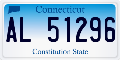 CT license plate AL51296