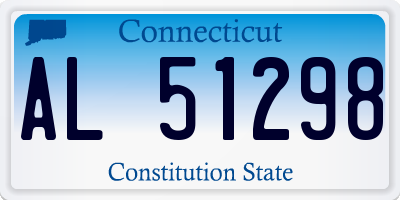 CT license plate AL51298