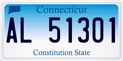 CT license plate AL51301