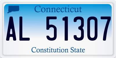 CT license plate AL51307