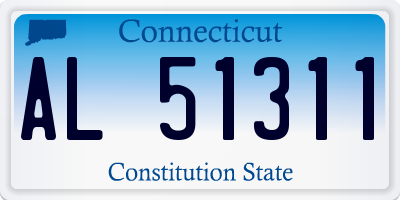 CT license plate AL51311