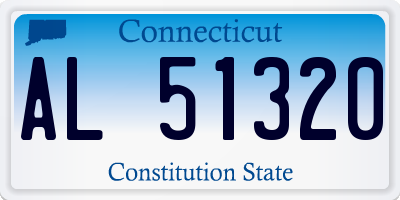 CT license plate AL51320