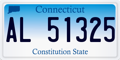 CT license plate AL51325