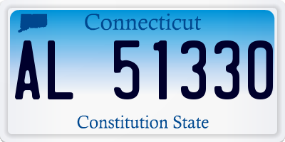 CT license plate AL51330