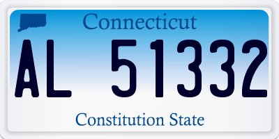 CT license plate AL51332
