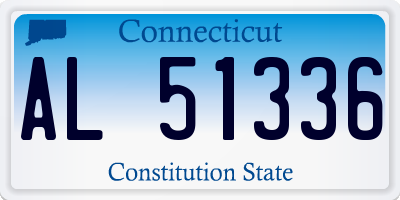 CT license plate AL51336