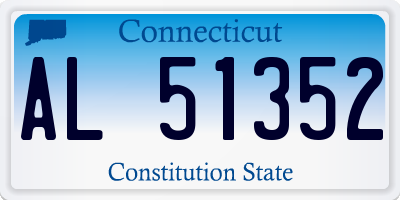 CT license plate AL51352