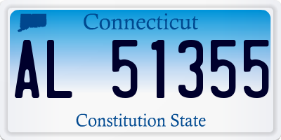 CT license plate AL51355