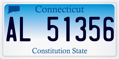 CT license plate AL51356