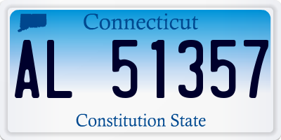 CT license plate AL51357