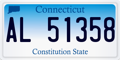CT license plate AL51358