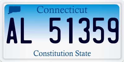 CT license plate AL51359