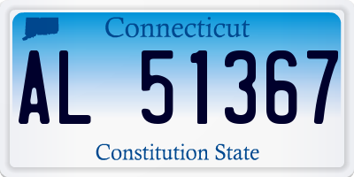 CT license plate AL51367