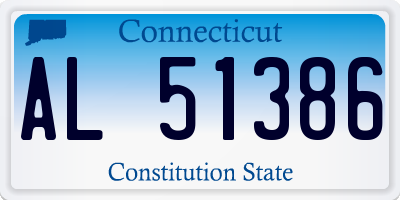 CT license plate AL51386