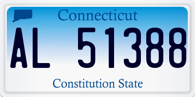 CT license plate AL51388